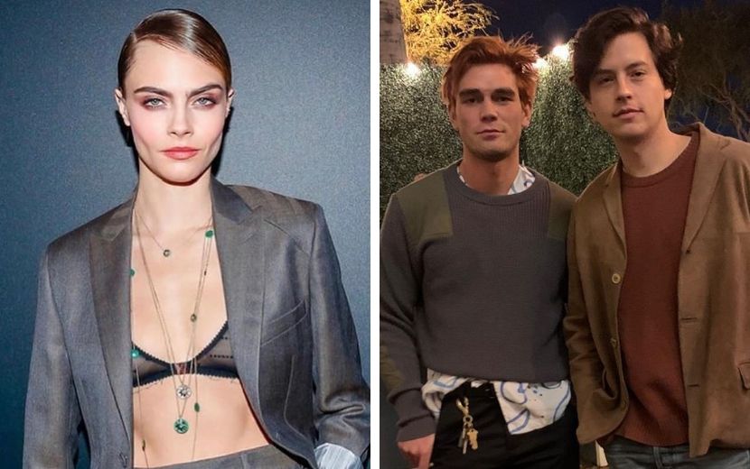 Cara Delevingne quebra quarentena em festa com Cole Sprouse e KJ Apa, diz site