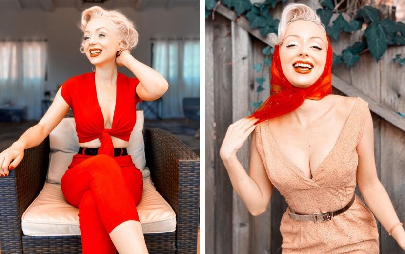 Curte a moda dos anos 50? Então você precisa ver os looks desta TikToker!