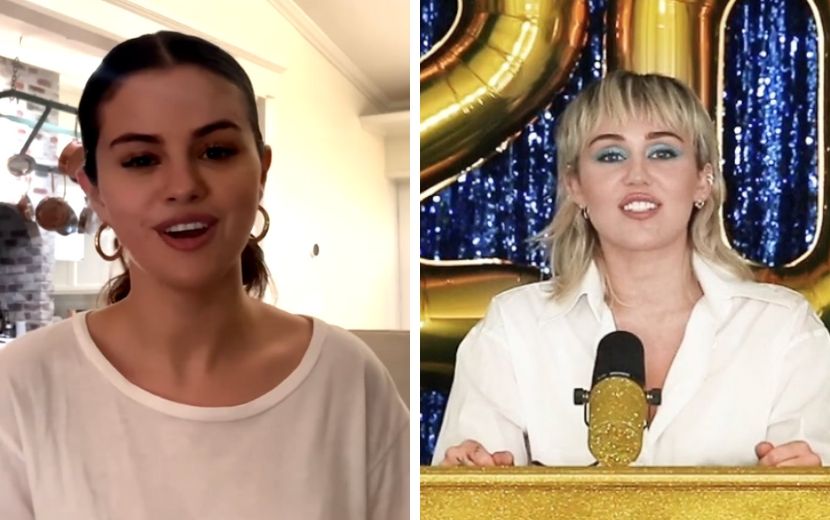Selena Gomez faz discurso emocionante e Miley Cyrus canta “The Climb” em evento online para formandos de 2020