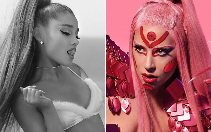 Lady Gaga revela foto inédita da parceria com Ariana Grande