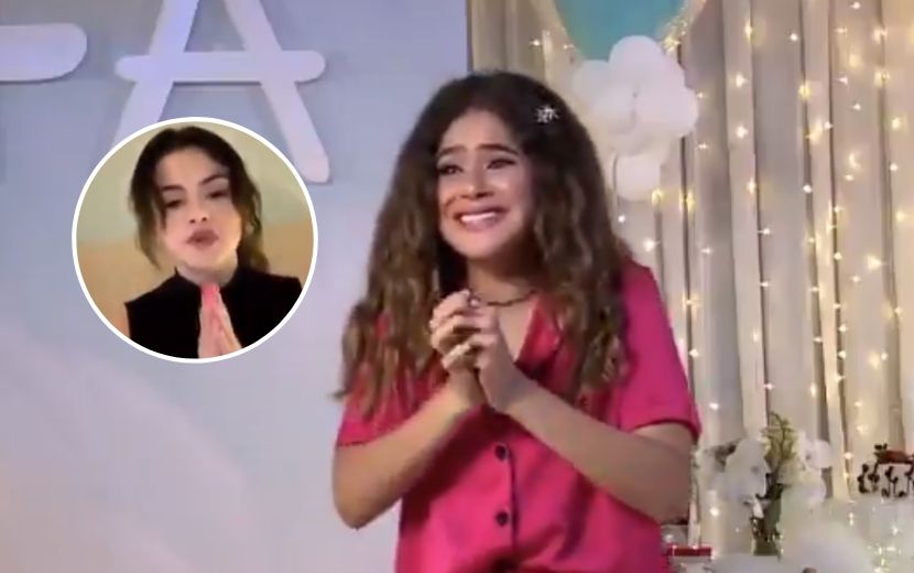 A reação de Maisa ao recebe parabéns de Selena Gomez é tudo pra gente!