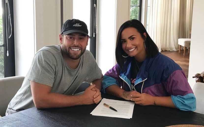 Demi Lovato e Scooter Braun explicam porque quase não fecharam contrato