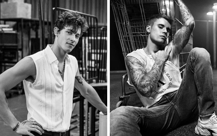 Fãs pedem por collab entre Justin Bieber e Shawn Mendes após vídeos dos cantores juntos