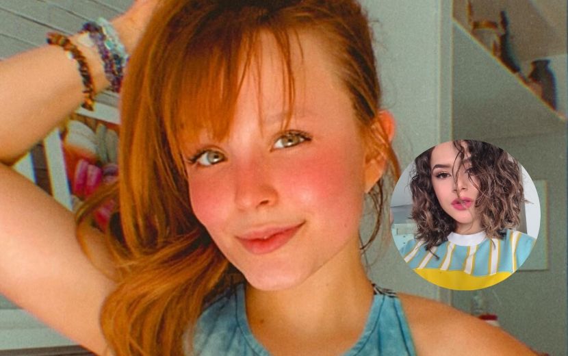 Larissa Manoela enaltece transição capilar de Maisa