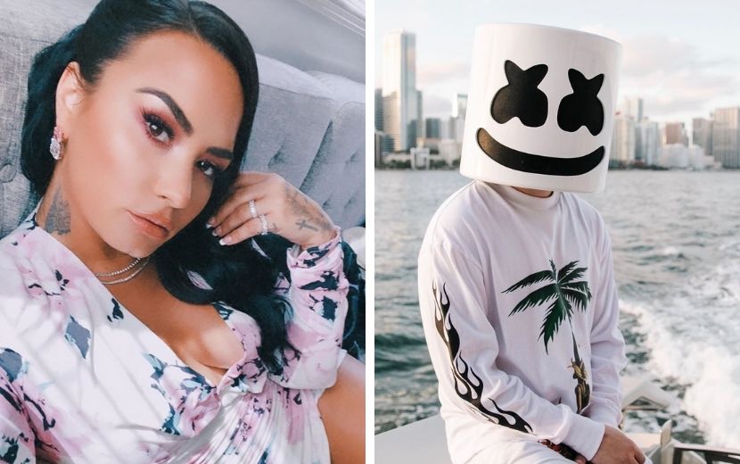 Demi Lovato confirma título da parceria com Marshmello em teaser divertido