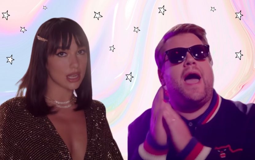 Dua Lipa e James Cordem, fazem paródia e estabelecem "New Rules" para os namoros em tempos de coronavírus