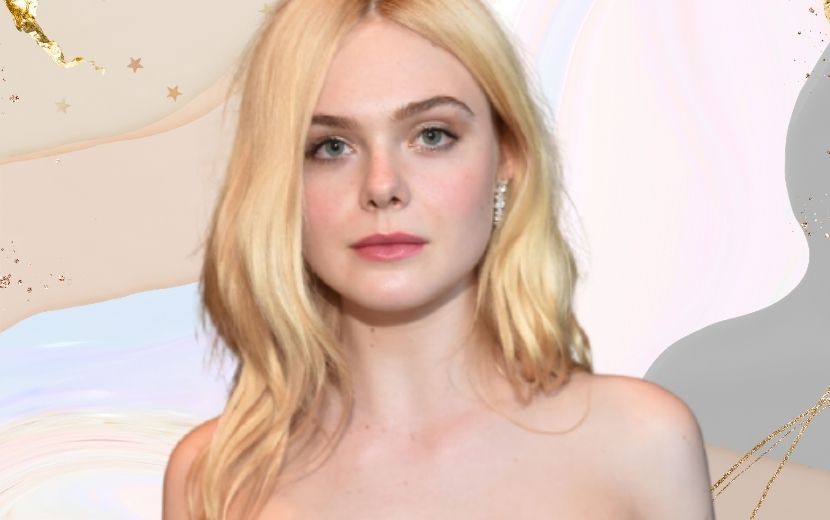 Elle Fanning posa sem maquiagem e "transforma" eczema em sombra - vem ver!