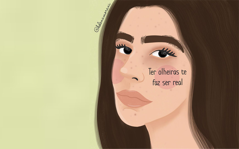 Como Helena Morani aborda feminismo, amor próprio e saúde mental por meio de ilustrações