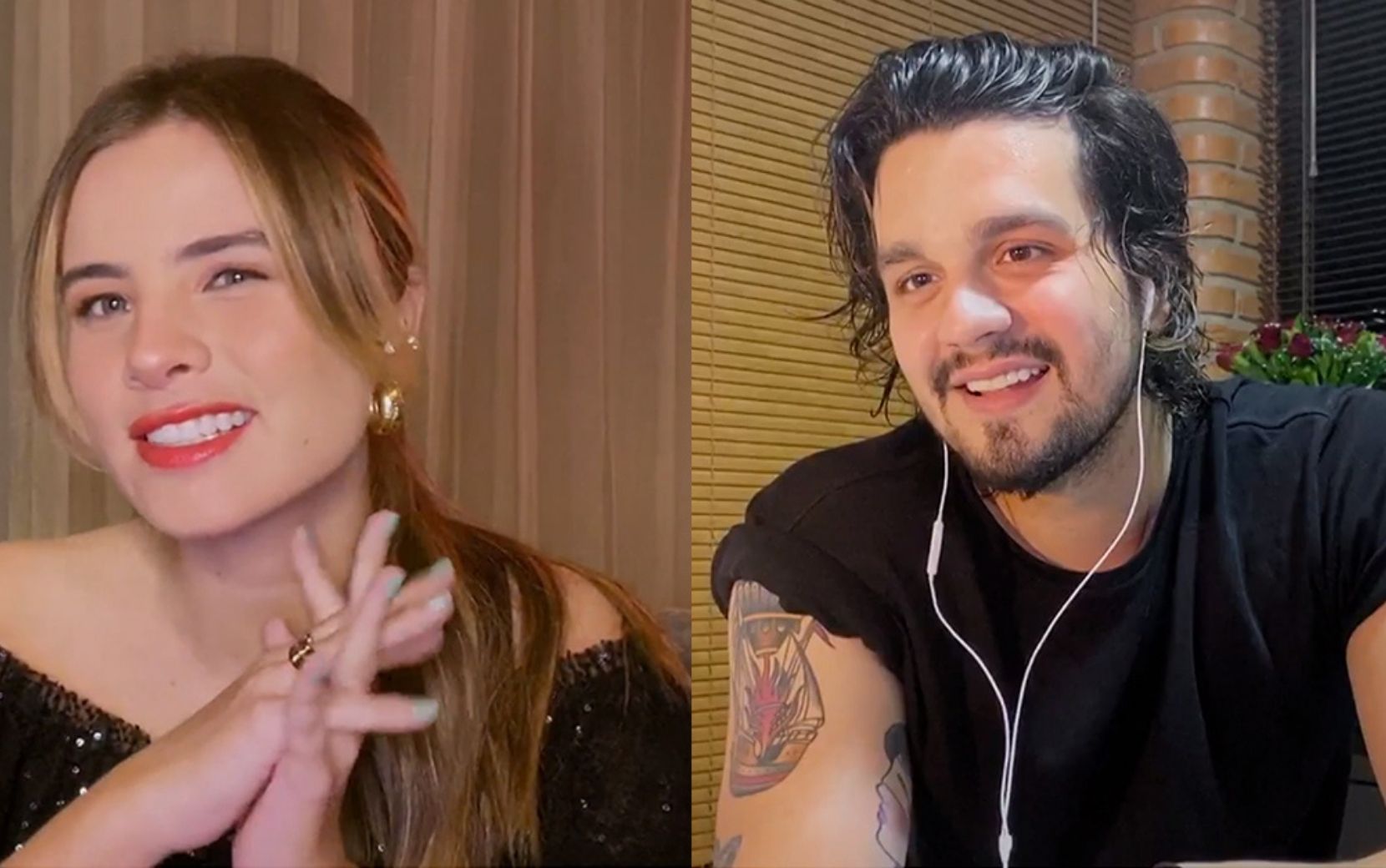 Luan Santana e Giulia Be trocam elogios ao vivo: "Não vai fugir de mim"