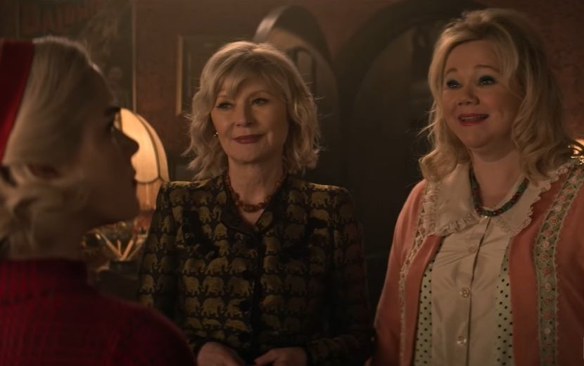 "O Mundo Sombrio de Sabrina": tias da série original aparecem em prévia da nova temporada