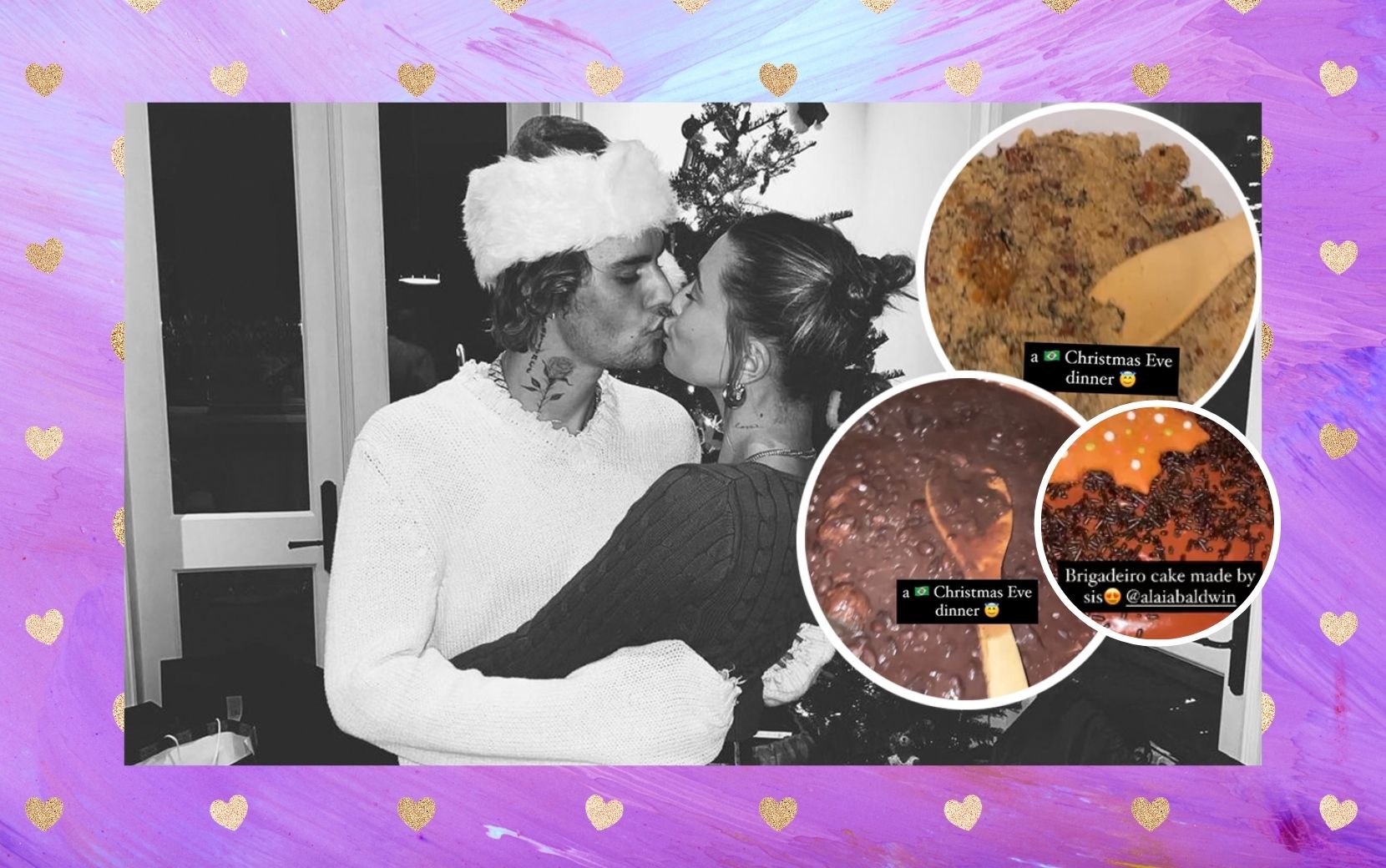 Feijoada e brigadeiro? Justin Bieber e Hailey Baldwin fazem pratos típicos brasileiros em ceia de Natal - vem ver!