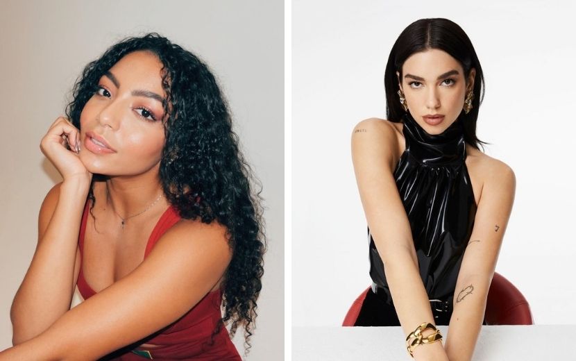 Any Gabrielly e Dua Lipa juntas! Brasileira aparece dançando em novo vídeo de "Levitating"
