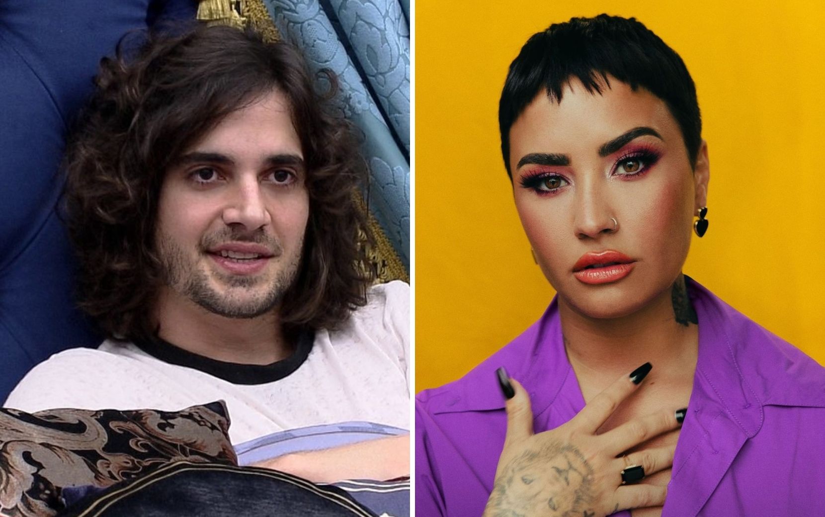 Fiuk diz que já foi paquerado por Demi Lovato: "Me chavecou ao vivo e eu tava namorando"