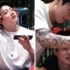 Jungkook, do BTS, mostra braço cheio de tatuagens